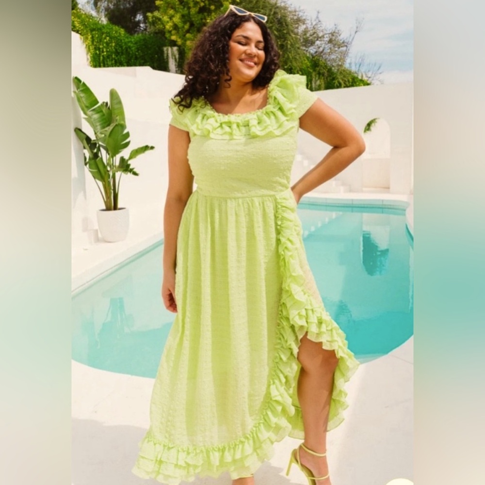 NWT Ivy City Co Havana ruffle dress 2x